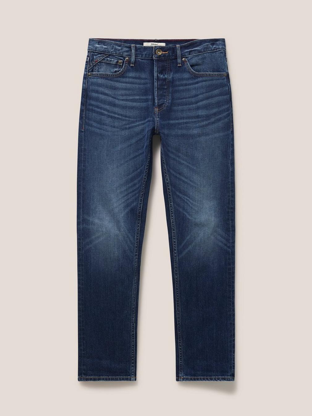 Harwood Straight Jean in MID DENIM - FLAT FRONT