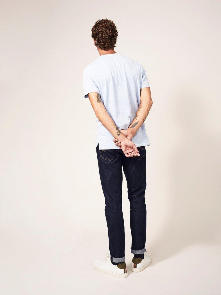 Harwood Slim Jean in DK DENIM - MODEL BACK