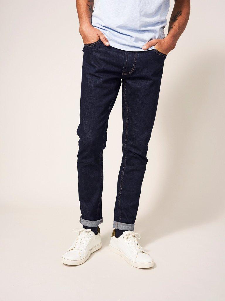 Harwood Slim Jean in DK DENIM - MODEL FRONT