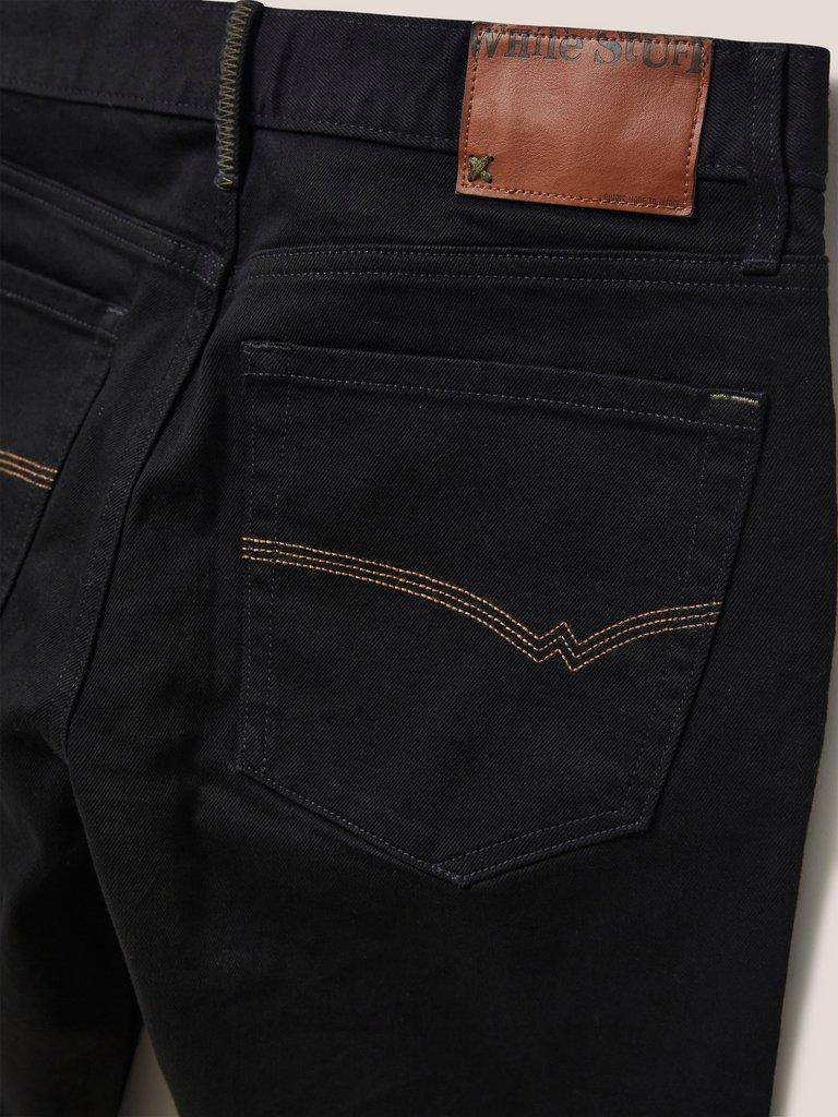 Harwood Slim Jean in PURE BLK - FLAT DETAIL