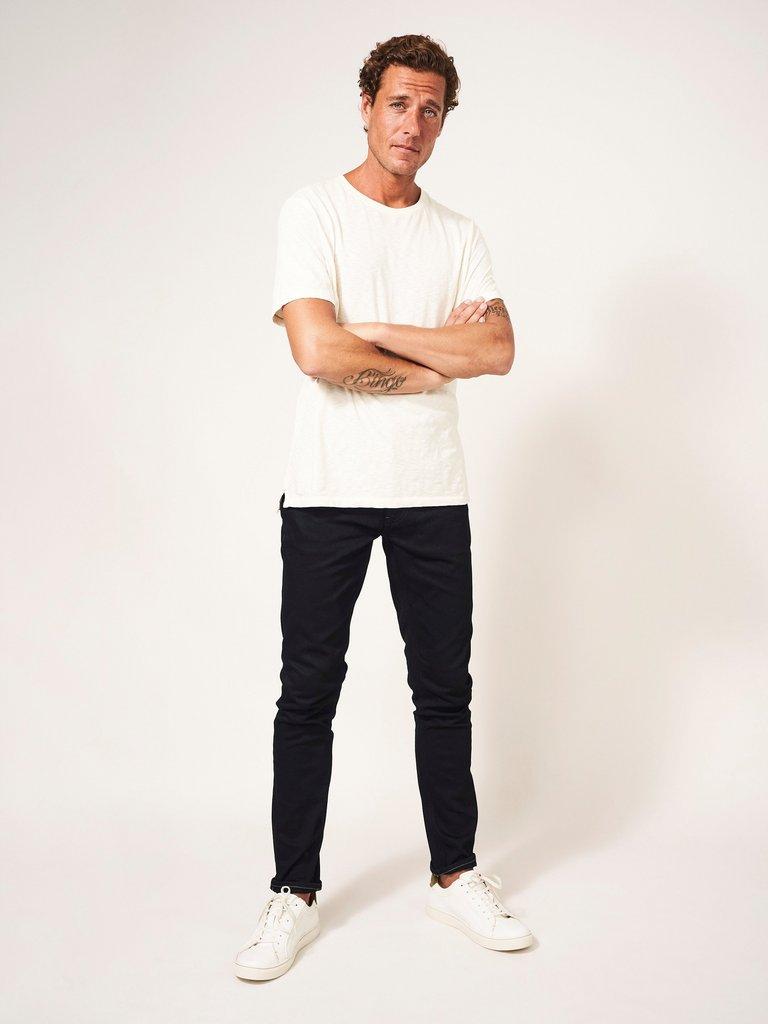 Harwood Slim Jean in PURE BLK - LIFESTYLE
