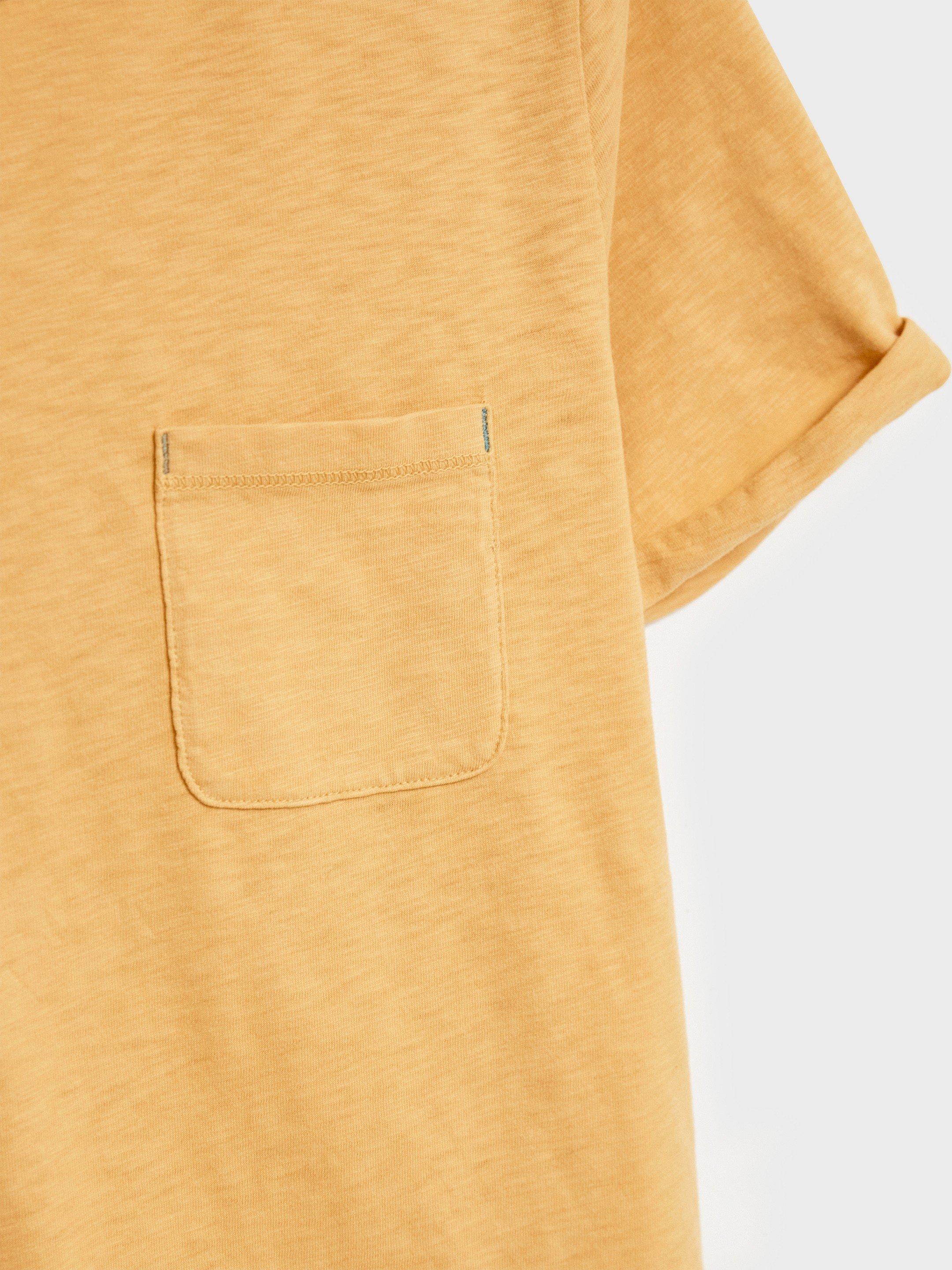 Neo Cotton Tee in MID YELLOW - FLAT DETAIL