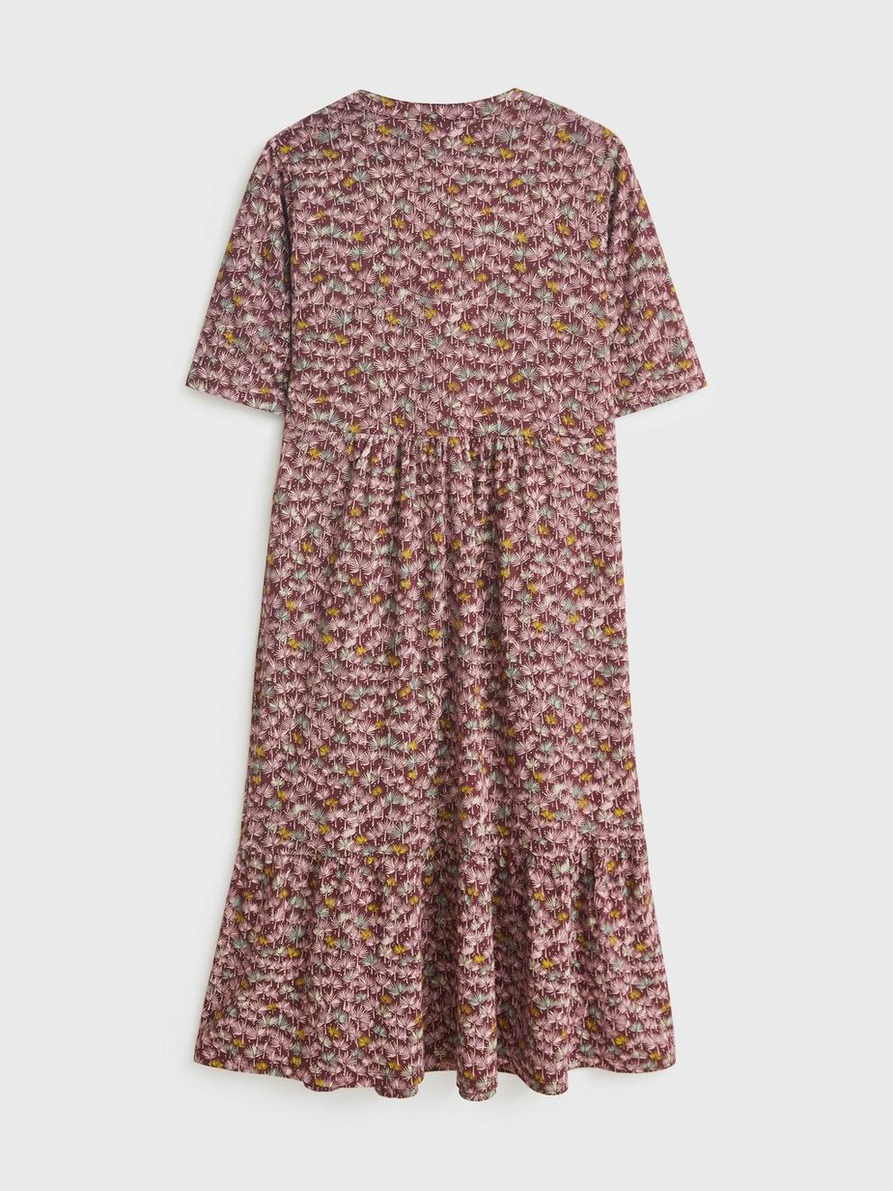 Naya Jersey Dress in BROWN MLT - FLAT BACK