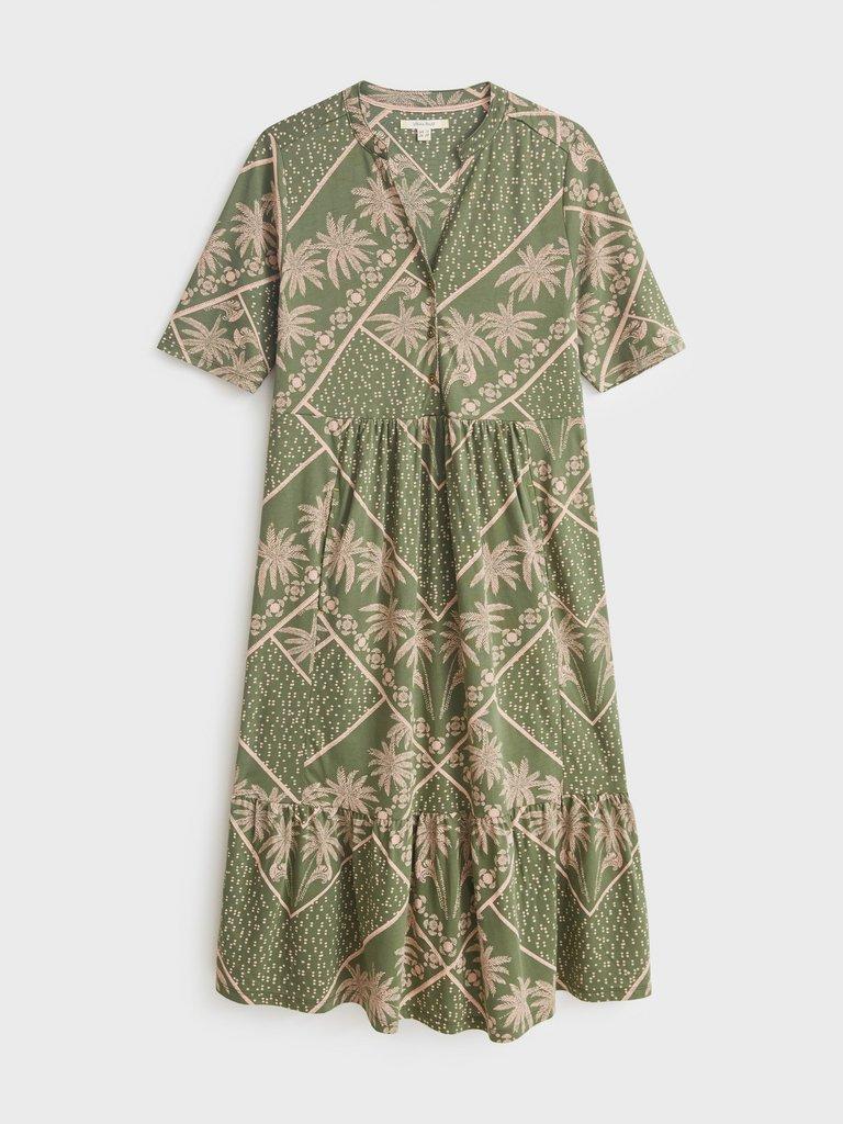 Naya Jersey Dress in GREEN MLT - FLAT FRONT