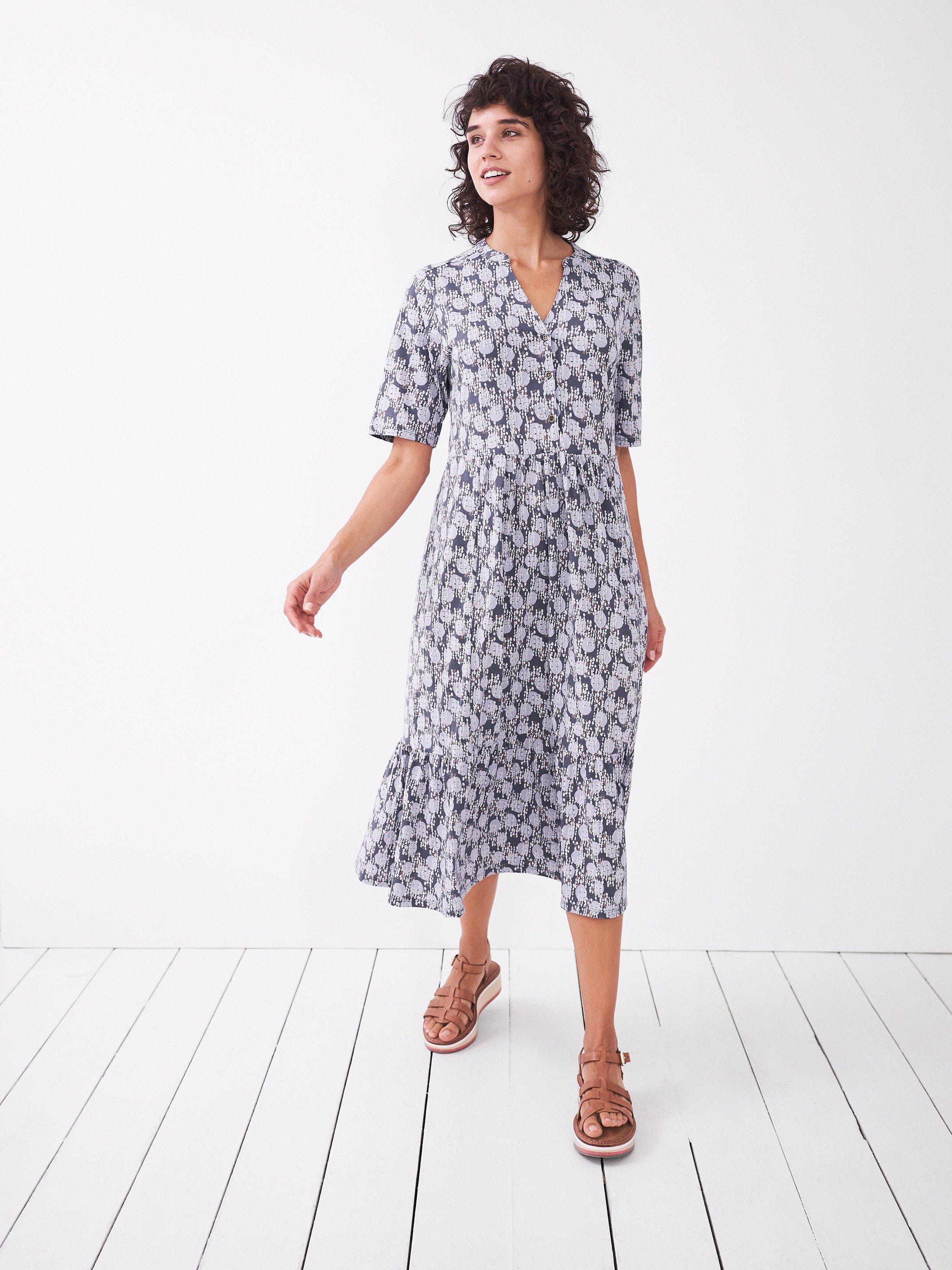 Nya Ss Midi Dress Paisley Purple Aop F