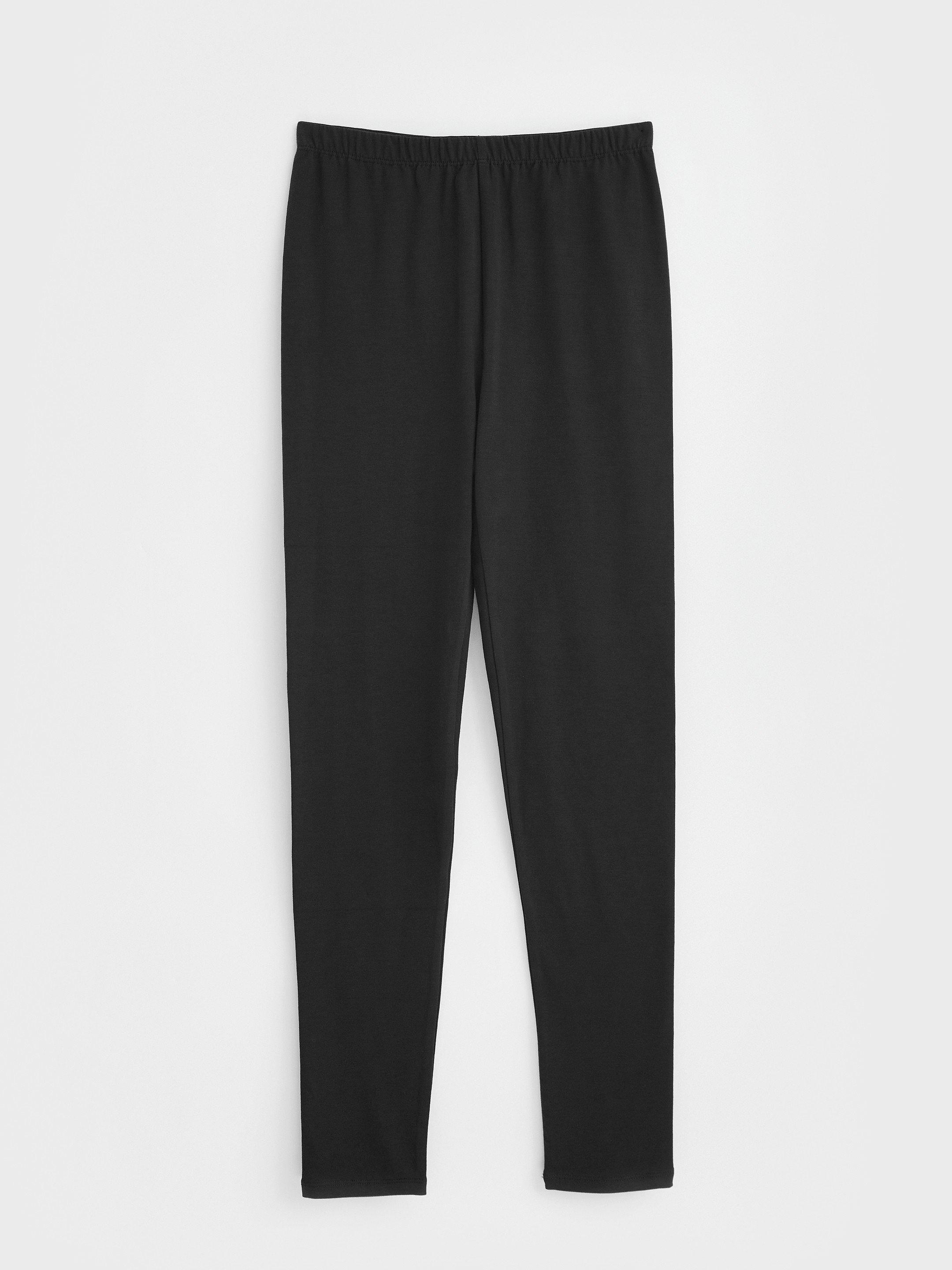 Maddie Leggings in PURE BLK - FLAT FRONT