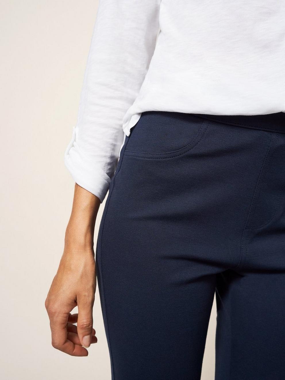 Jodie Ponte Jegging in DARK NAVY - MODEL DETAIL