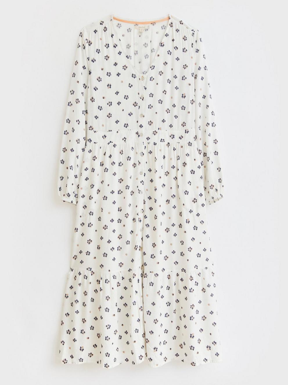 Bella Midi Dress in GREY MLT - FLAT FRONT