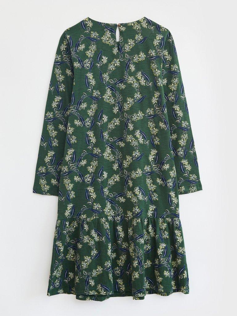 Perri Dress in GREEN MLT - FLAT BACK