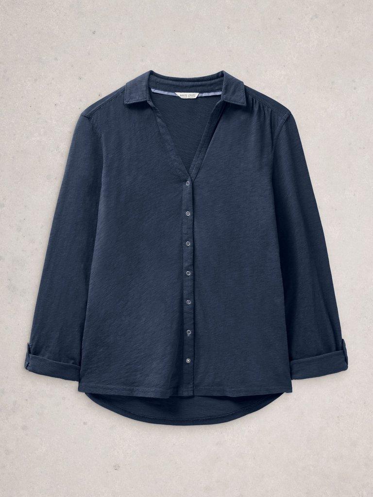 Annie Jersey Shirt in FR NAVY - FLAT FRONT