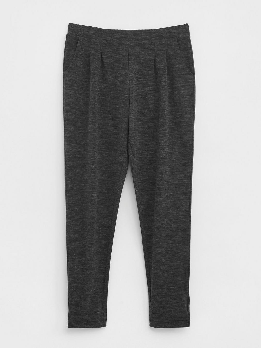 Maison Jogger in CHARC GREY - FLAT FRONT