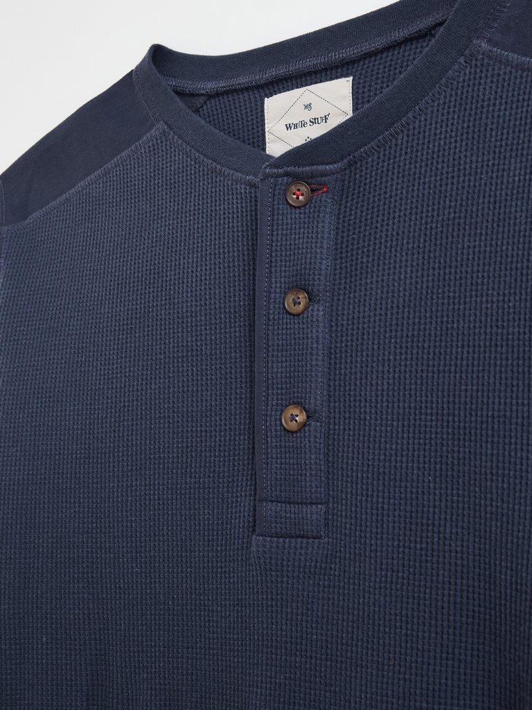 Porter Waffle Henley in DARK NAVY | White Stuff