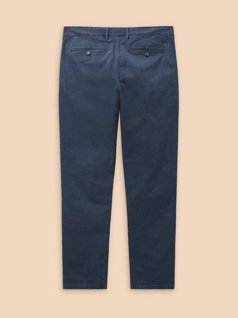 Sutton Organic Chino Trouser in DARK NAVY - FLAT BACK