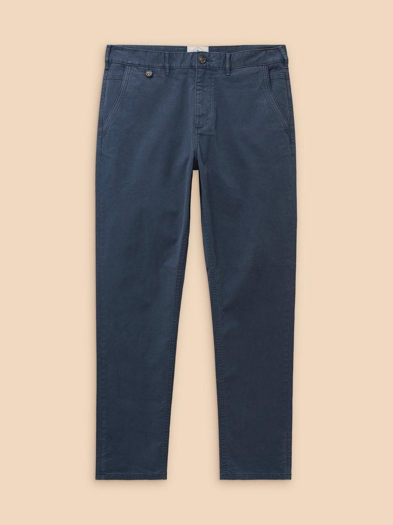 Sutton Organic Chino Trouser in DARK NAVY - FLAT FRONT