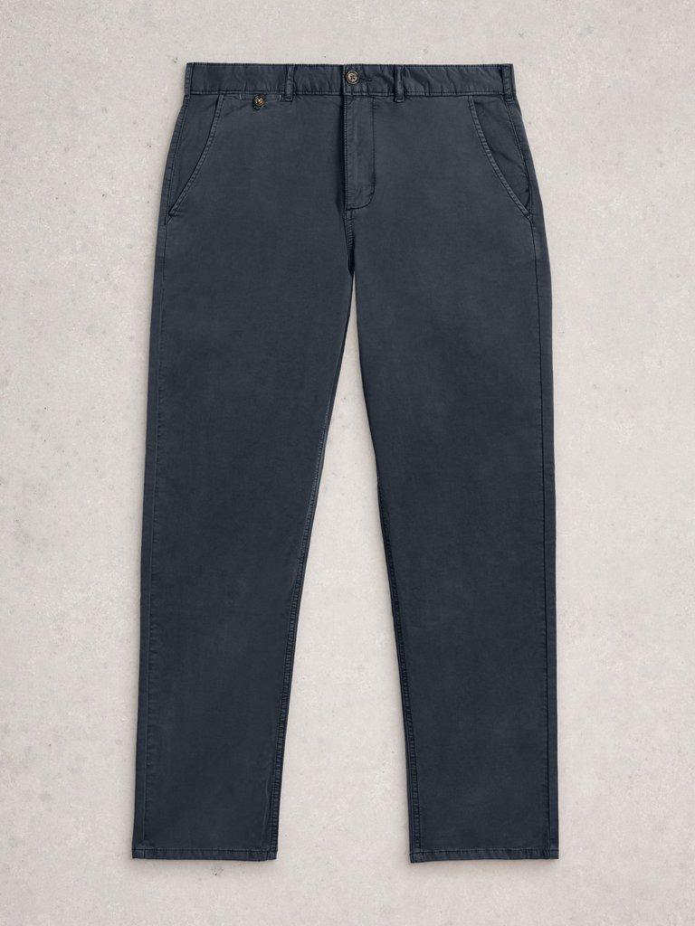 Sutton Organic Chino Trouser in DARK NAVY - FLAT FRONT