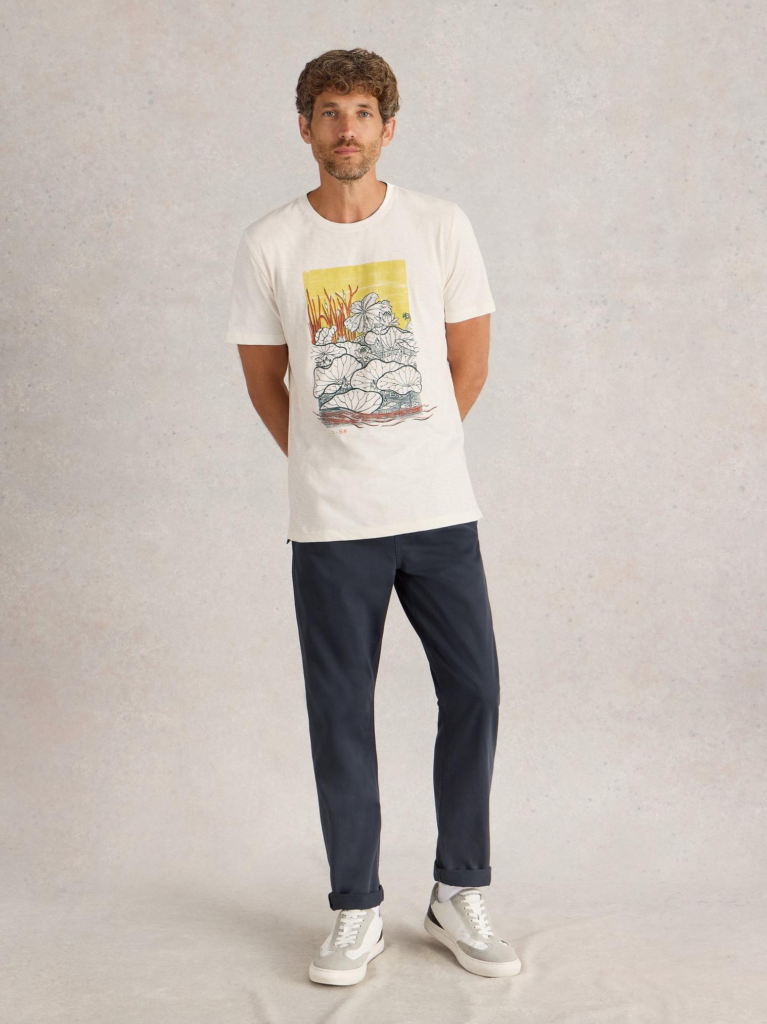 Sutton Organic Chino Trouser in DARK NAVY - MIXED