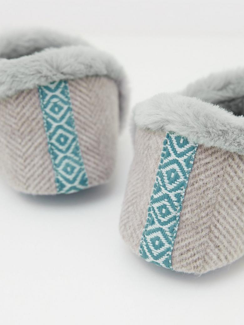 White Stuff Reya Women s Slippers Herringbone Printed Ladies