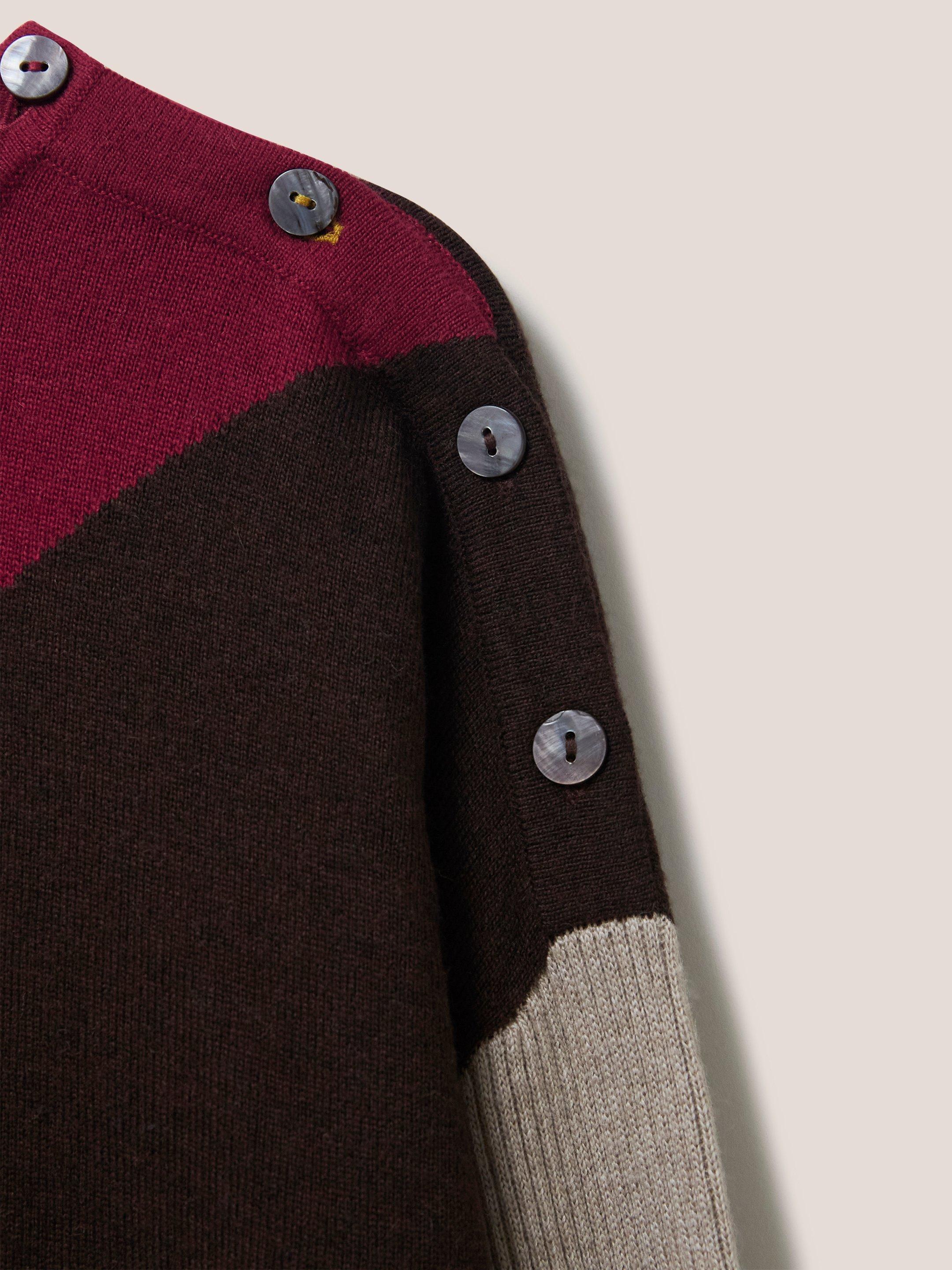Edie Jumper in ORANGE MLT - FLAT DETAIL