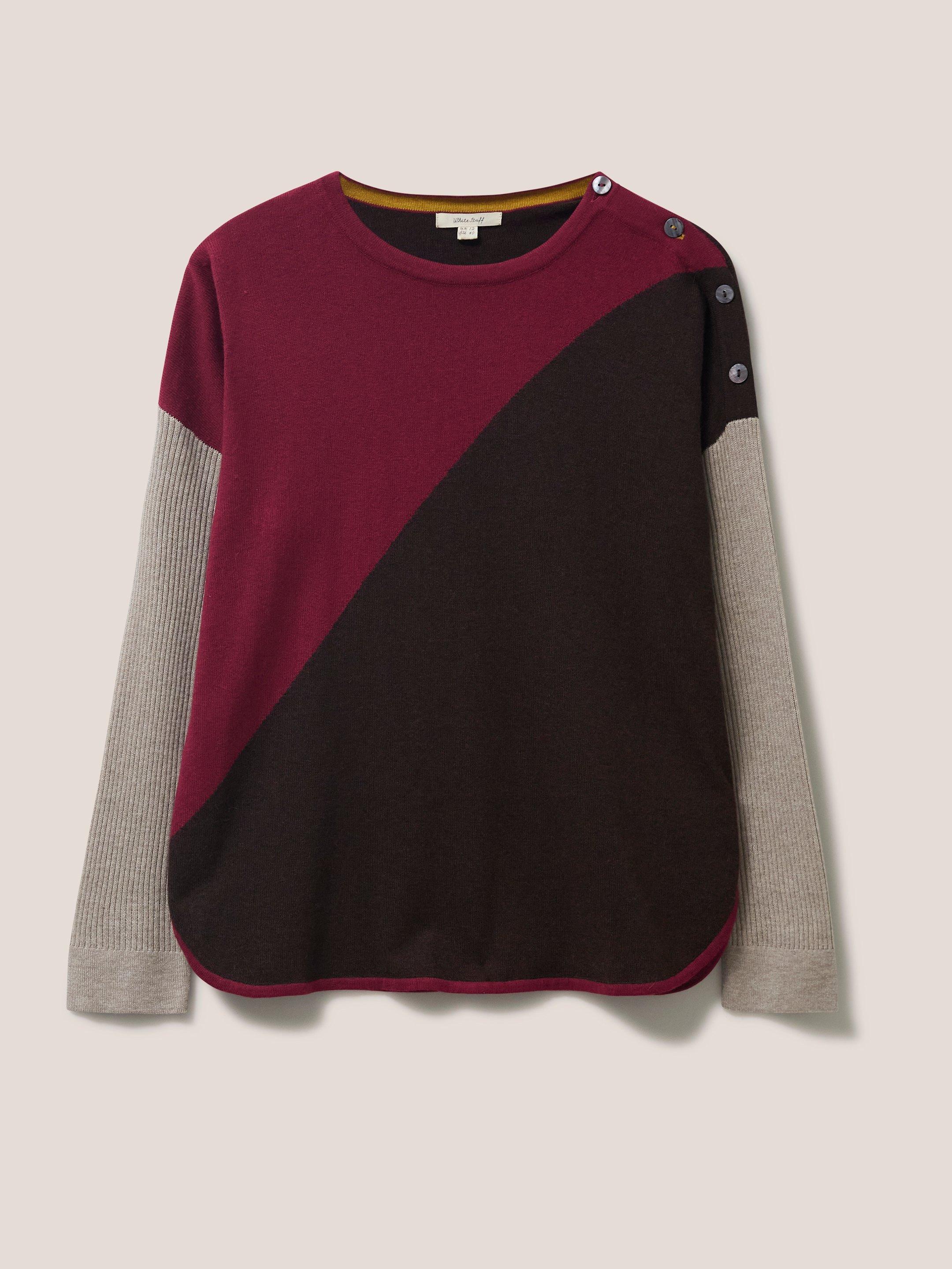 Edie Jumper in ORANGE MLT - FLAT FRONT