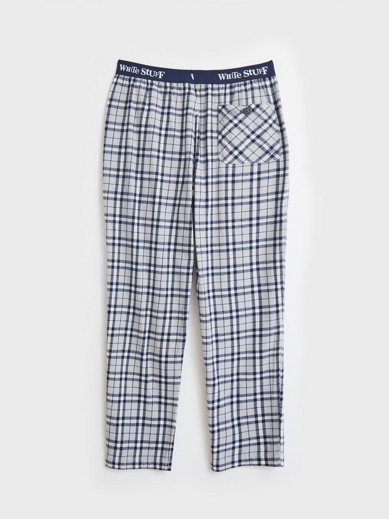 White Stuff Fancourt Men s Pyjama Bottoms Elastic Waist Checked Cotton Pants