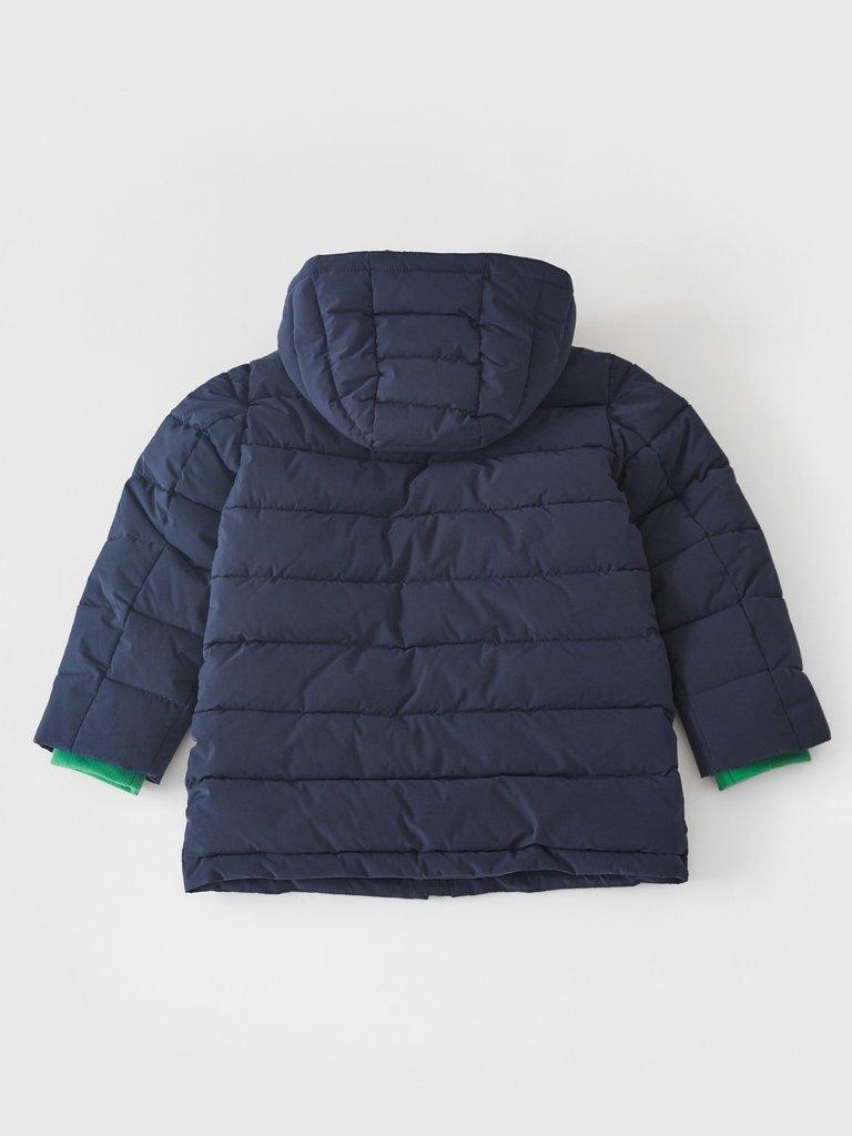 Jameson Puffer Coat in DARK NAVY - FLAT BACK