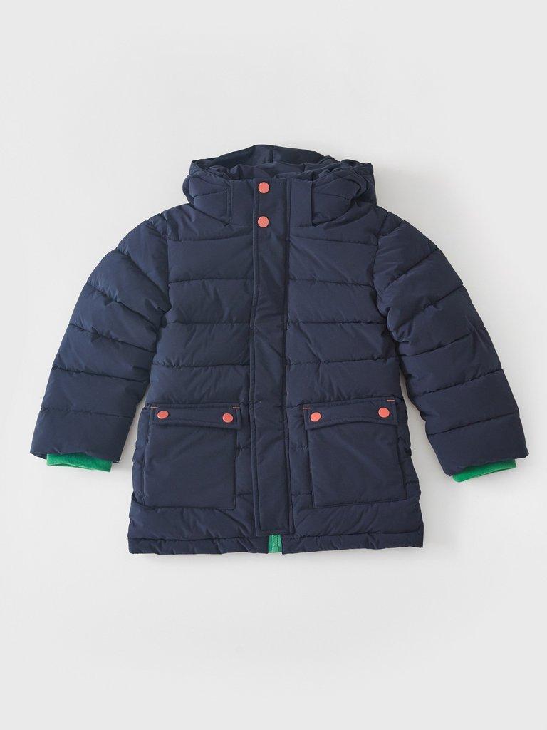 Jameson Puffer Coat in DARK NAVY - FLAT FRONT