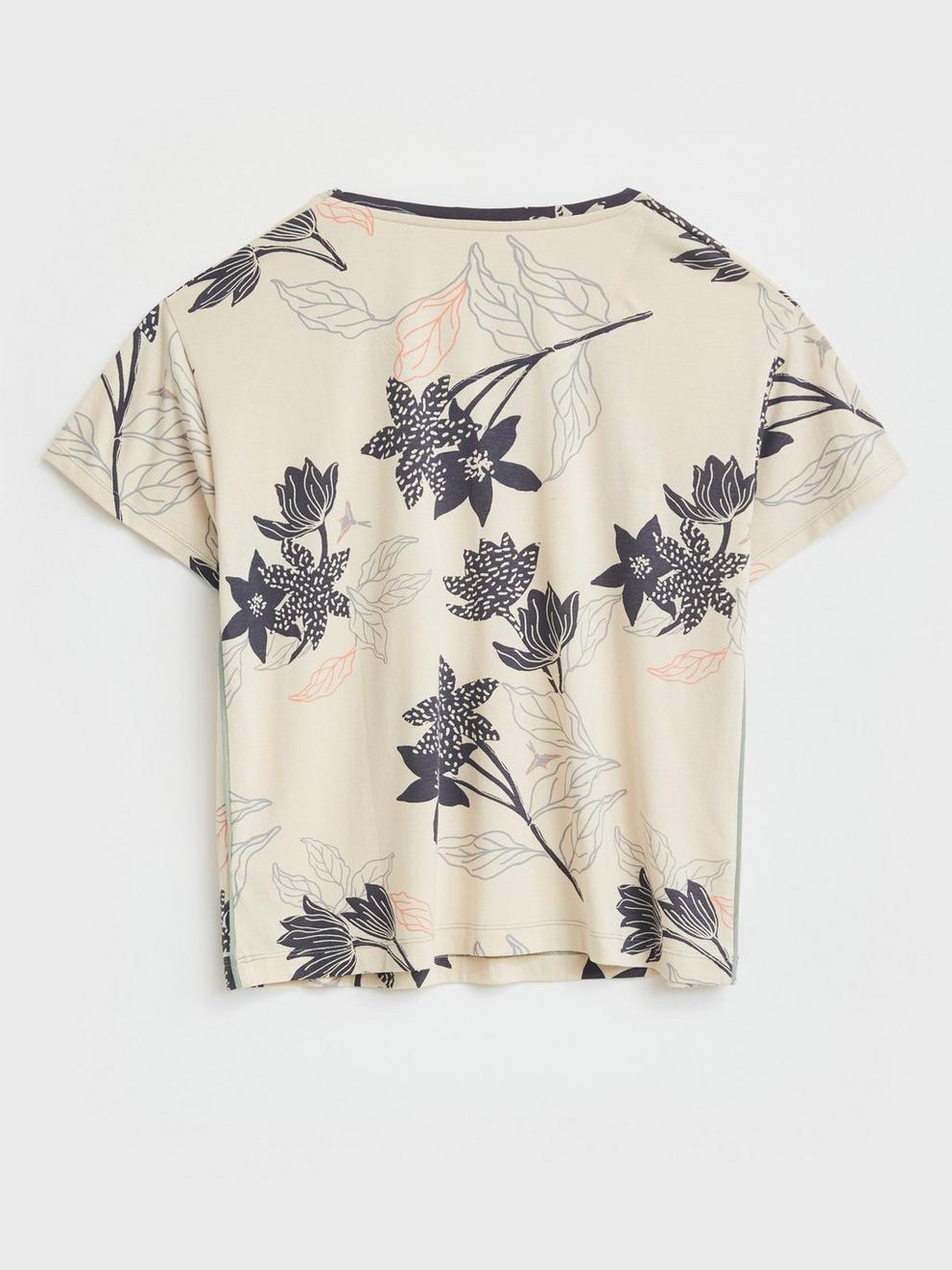 Holly Jersey PJ Top in NAT PR - FLAT BACK