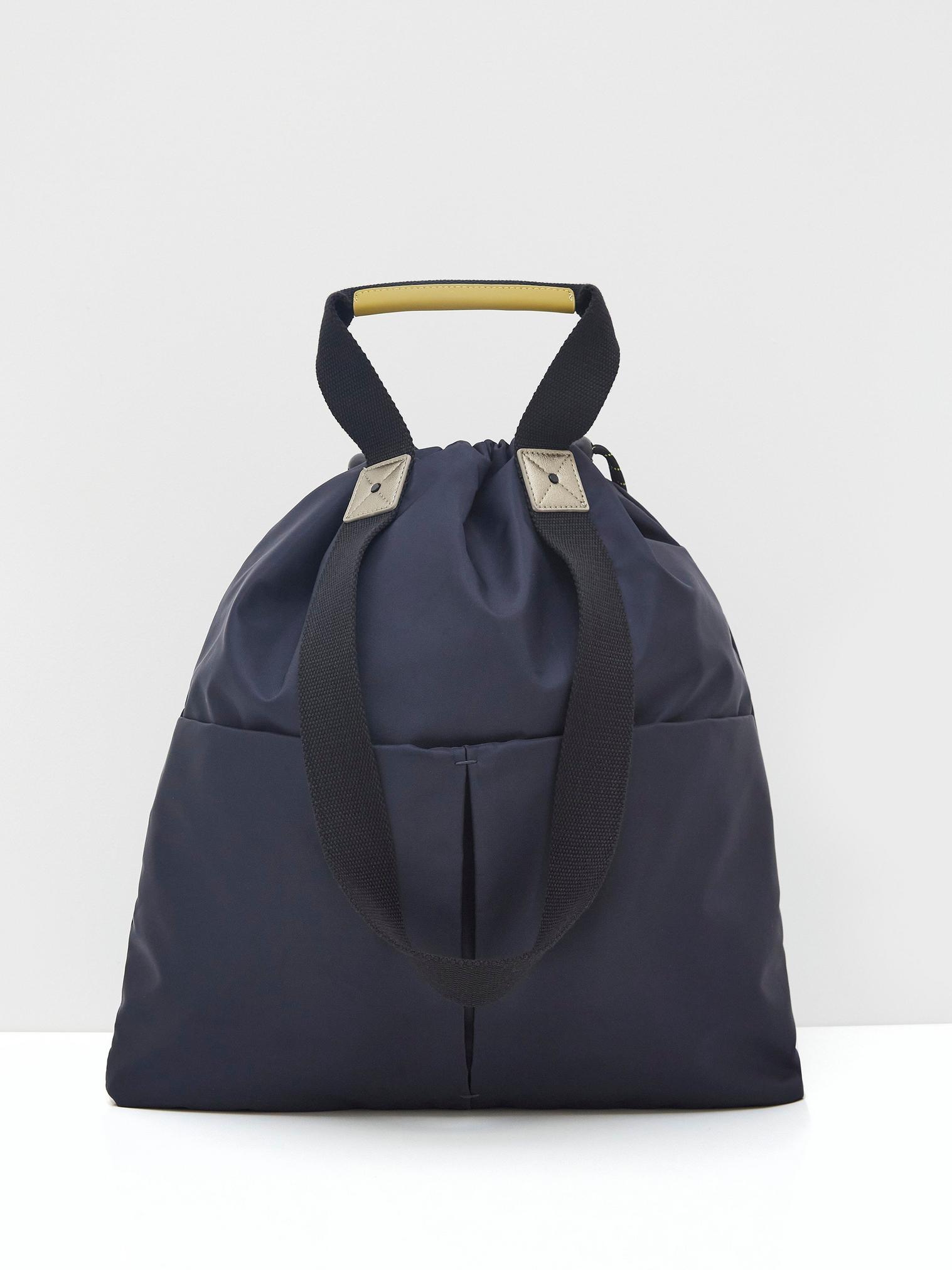 Convertible Nylon Backpack in DARK NAVY White Stuff