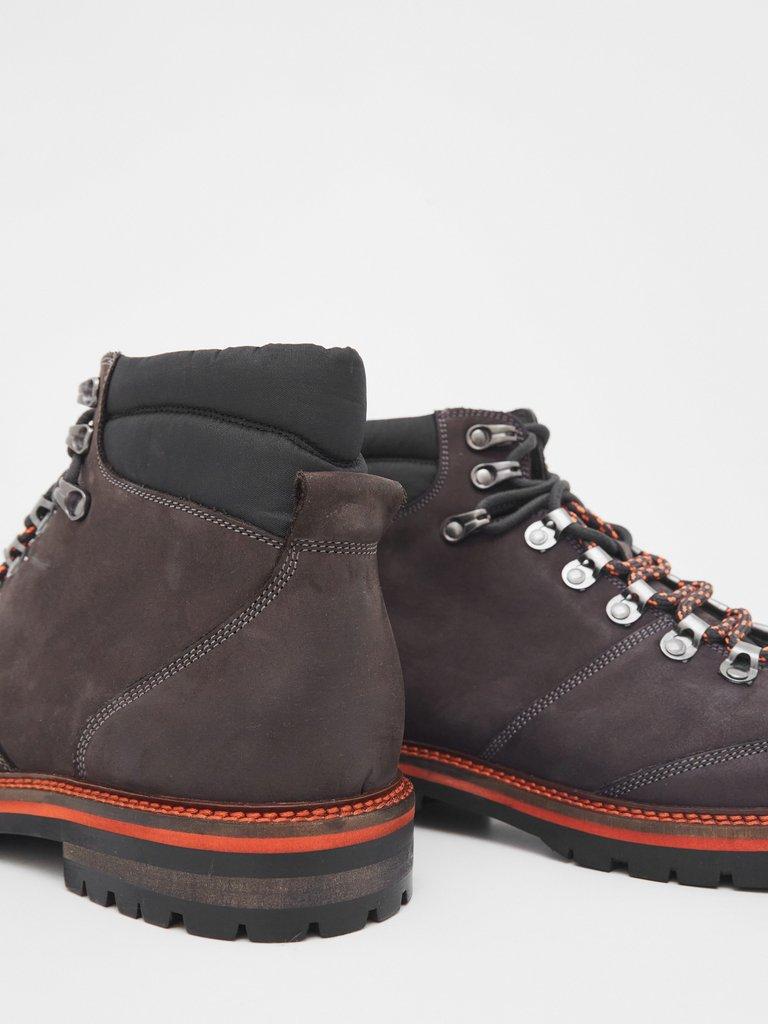 Harry Nubuck Hiker Boot in CHARC GREY - FLAT BACK