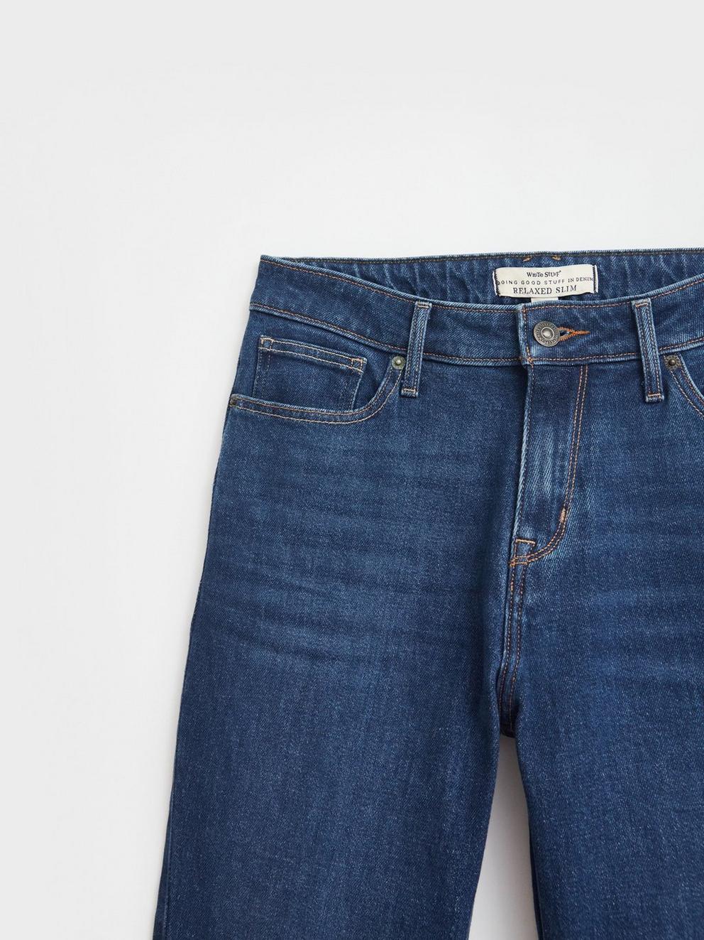 Katy Slim Jean in MID DENIM - FLAT DETAIL