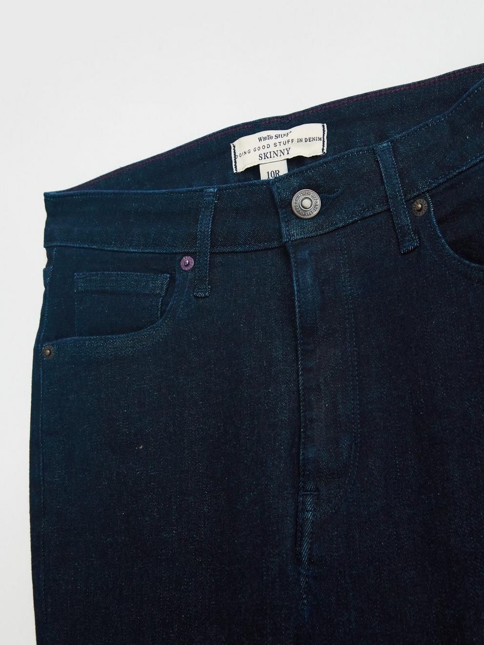 Amelia Casual Skinny Jean in DK DENIM - FLAT DETAIL