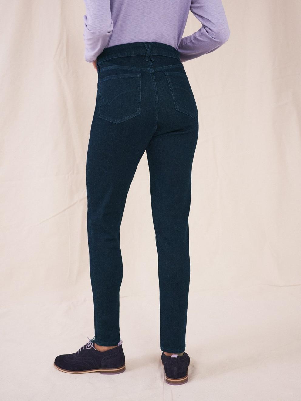 Amelia Casual Skinny Jean in DK DENIM - MODEL BACK