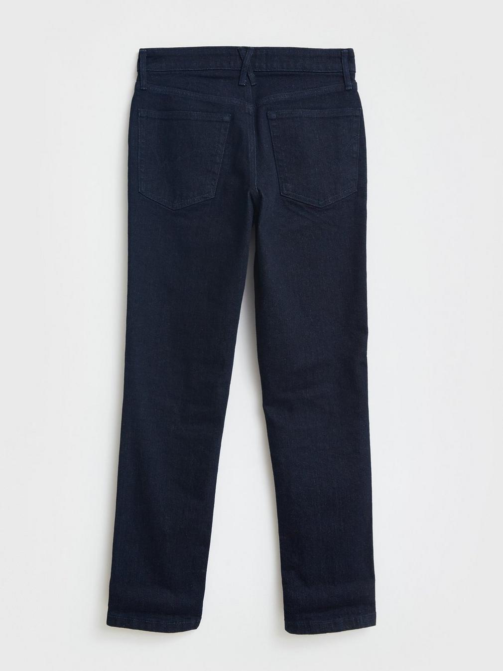 Brooke Straight Leg Jeans in DK DENIM - FLAT BACK