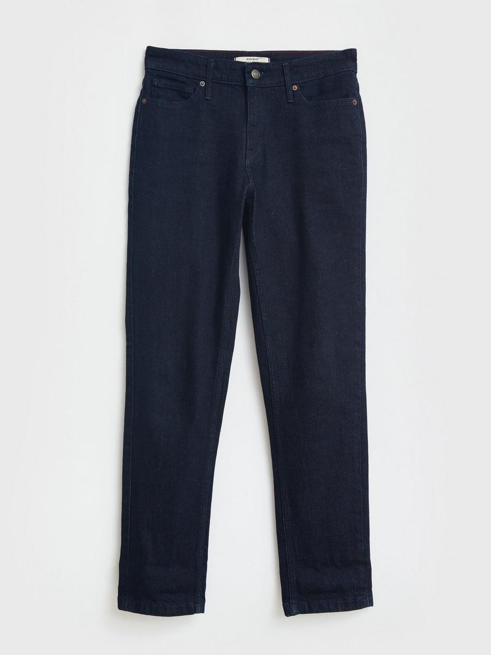 Brooke Straight Leg Jeans in DK DENIM - FLAT FRONT