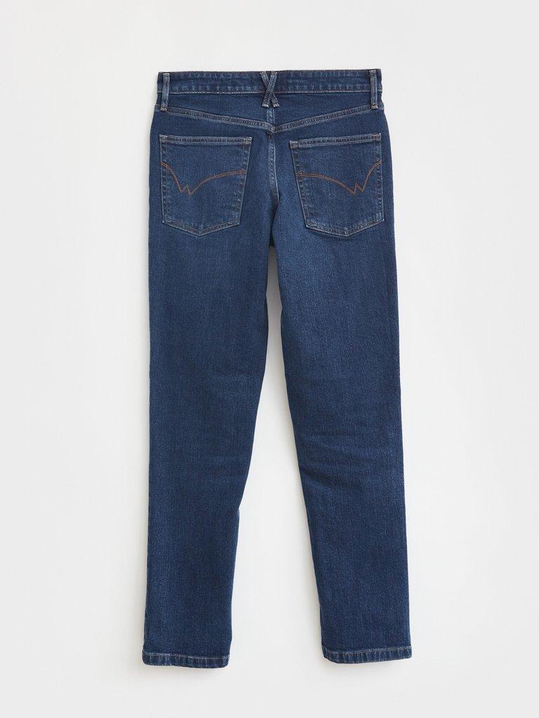 Brooke Straight Leg Jeans in MID DENIM - FLAT BACK