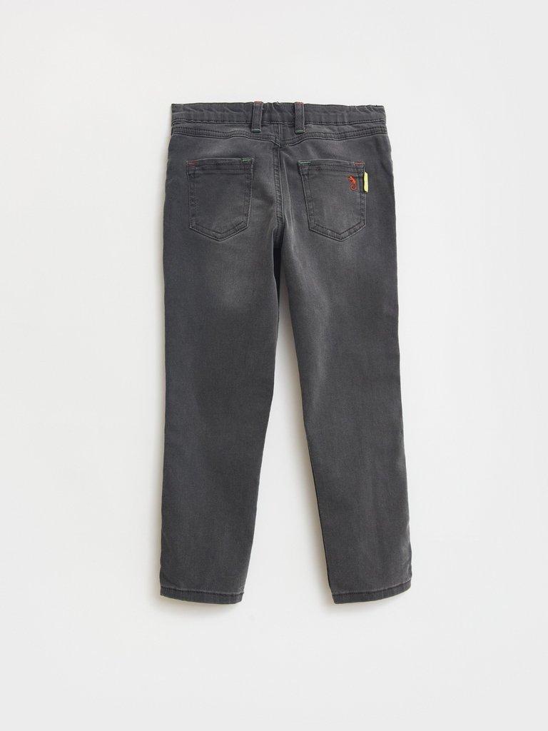 Dash Denim Jean in CHARC GREY - FLAT BACK