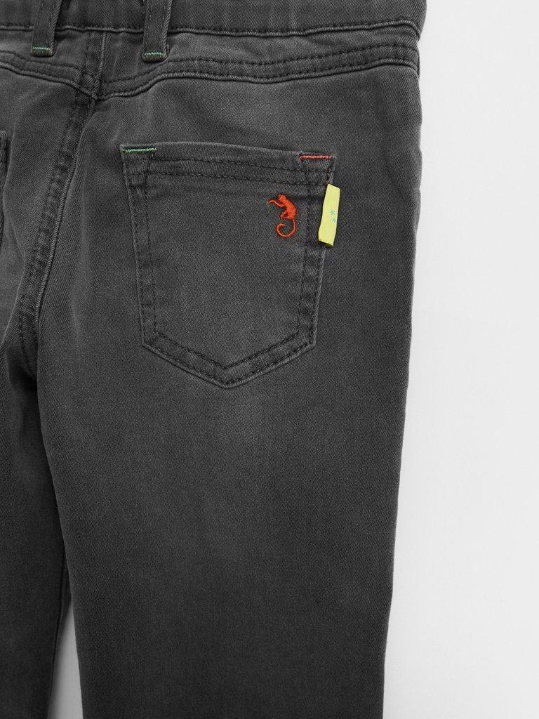 Dash Denim Jean in CHARC GREY - FLAT DETAIL