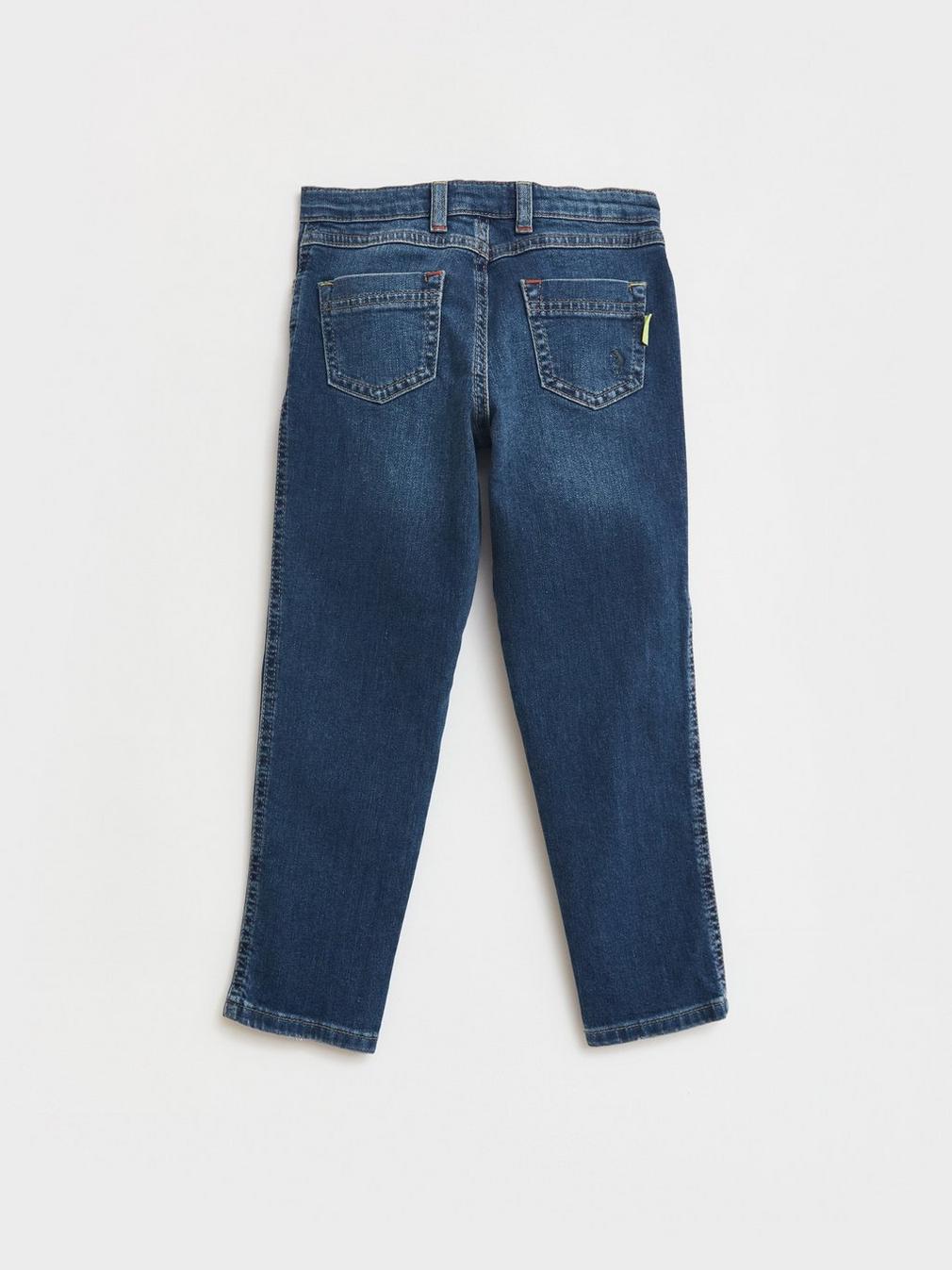 River Rib  Repair Jean in DEEP BLUE - FLAT BACK