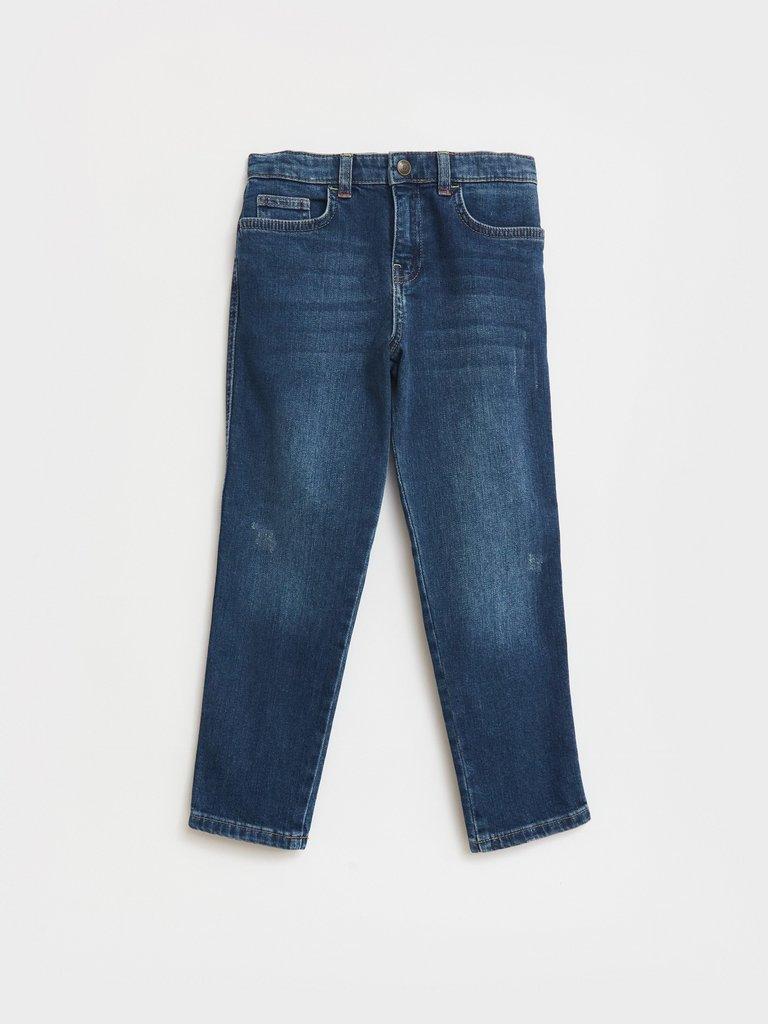 River Rib  Repair Jean in DEEP BLUE - FLAT FRONT