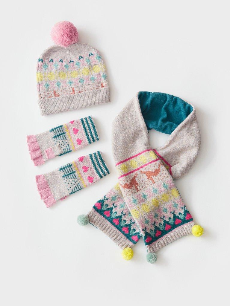 Mini Me Pop Fairisle Set in GREY MLT - FLAT FRONT