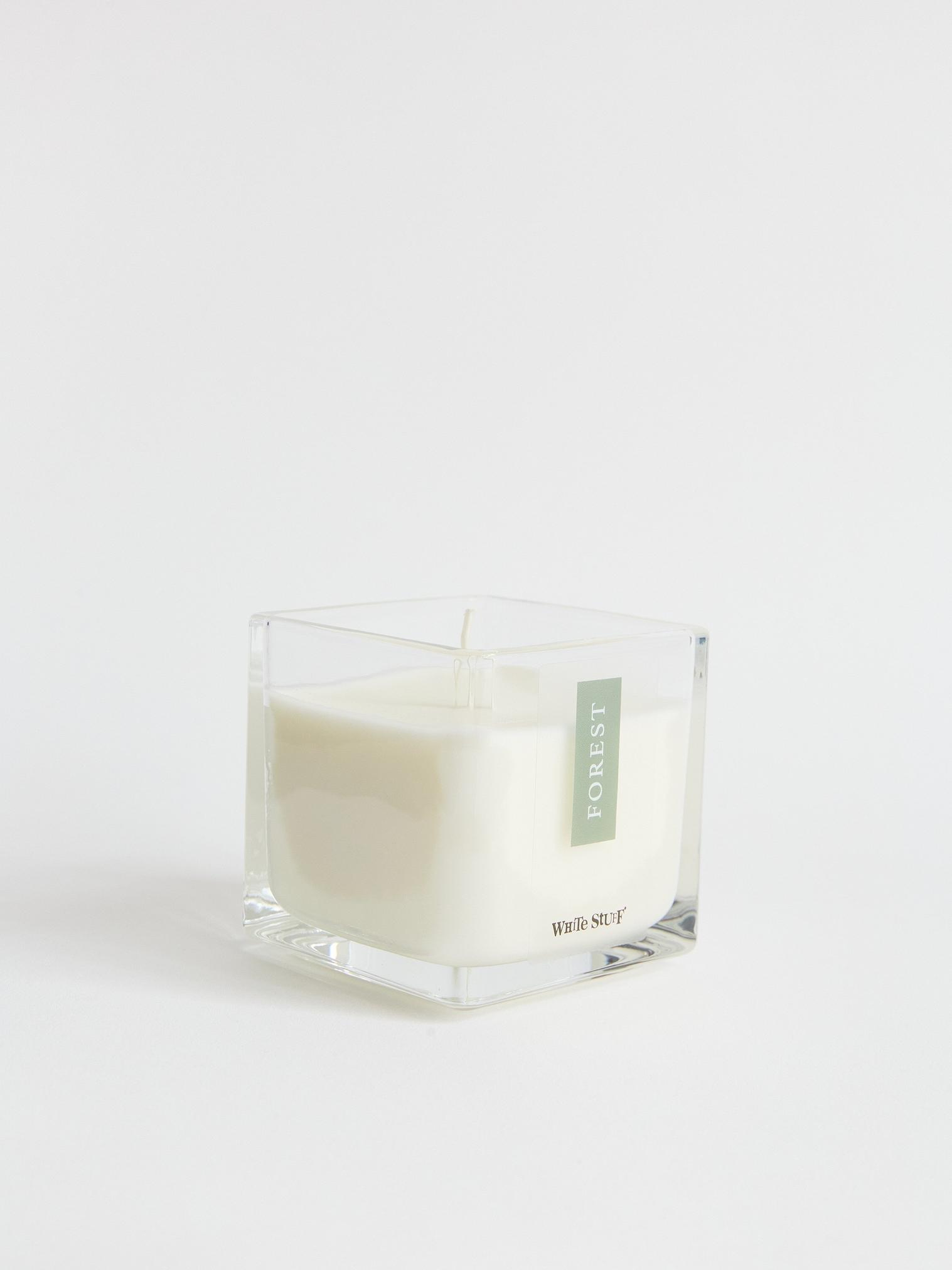 Forest Candle in GREEN MLT - FLAT FRONT