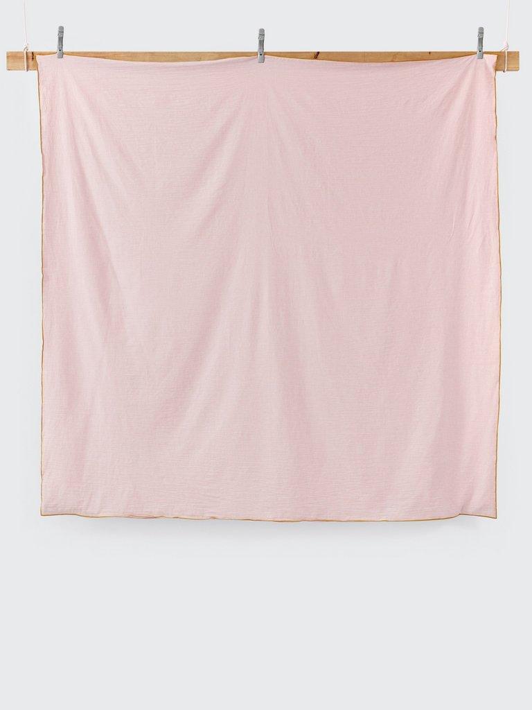 Reversible Bed Linen Double in PINK MLT - FLAT DETAIL