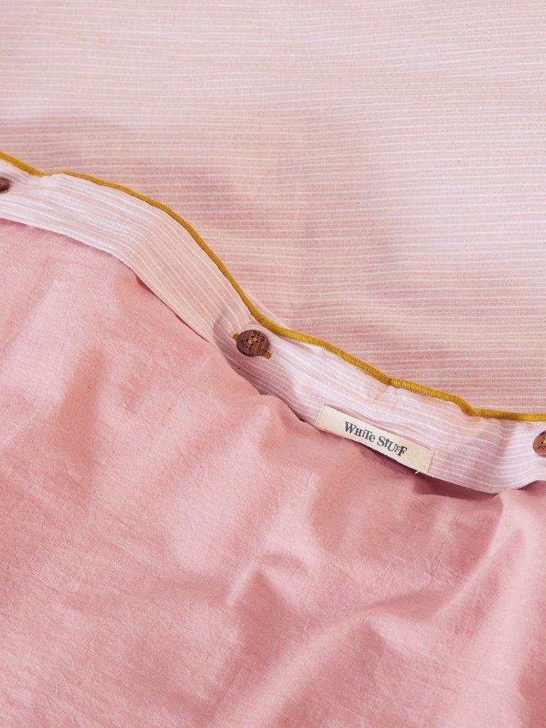 Reversible Bed Linen Double in PINK MLT - FLAT FRONT