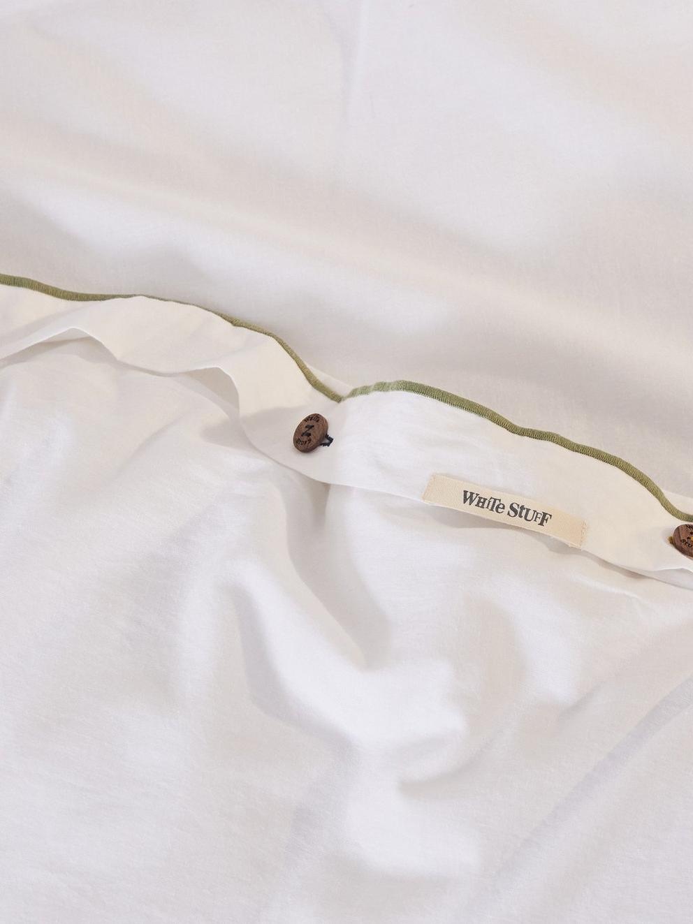 Reversible Bed Linen SuperKing in WHITE MLT - FLAT FRONT