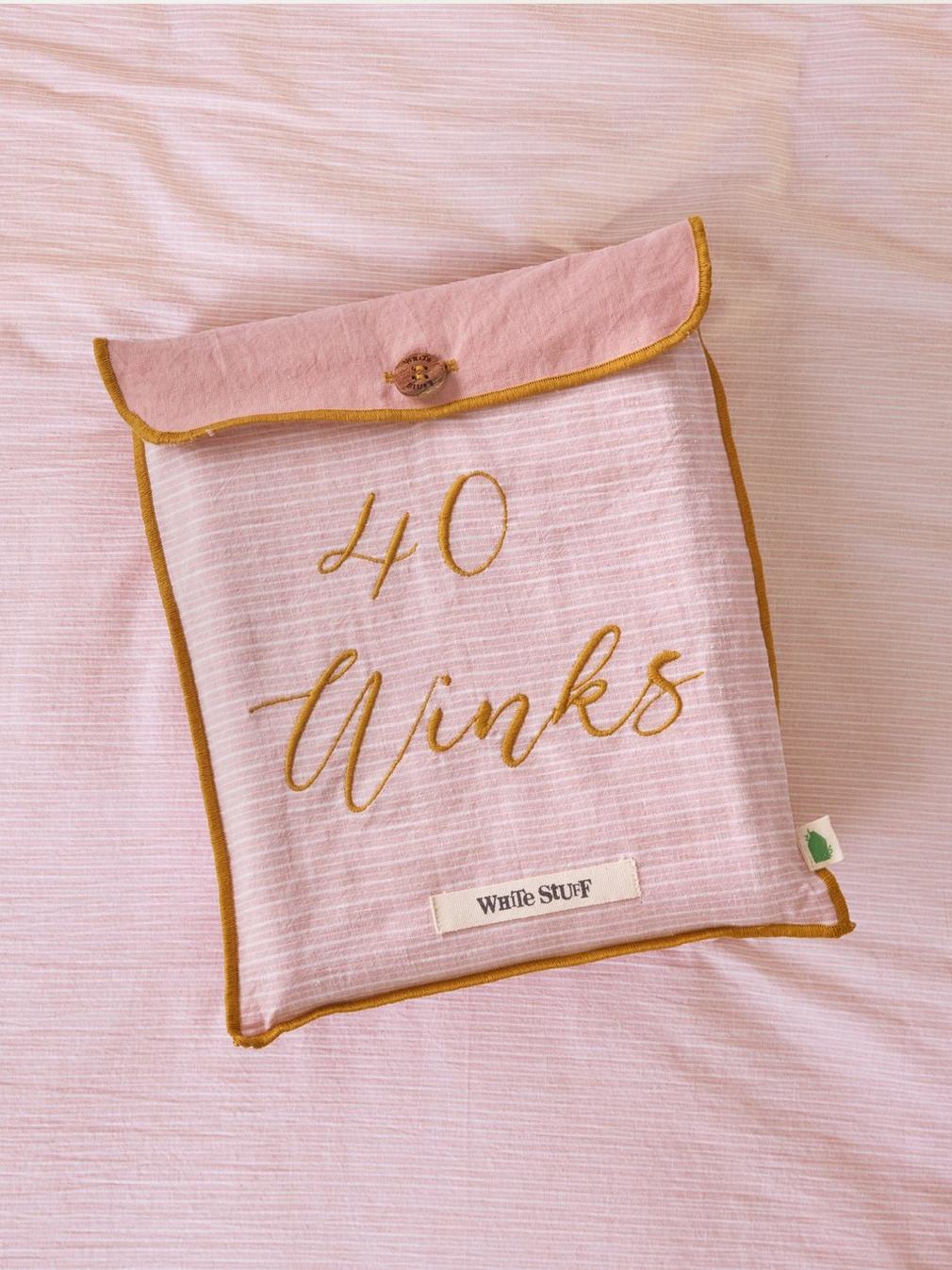 Pillow Case Set of 2 in PINK MLT - FLAT DETAIL