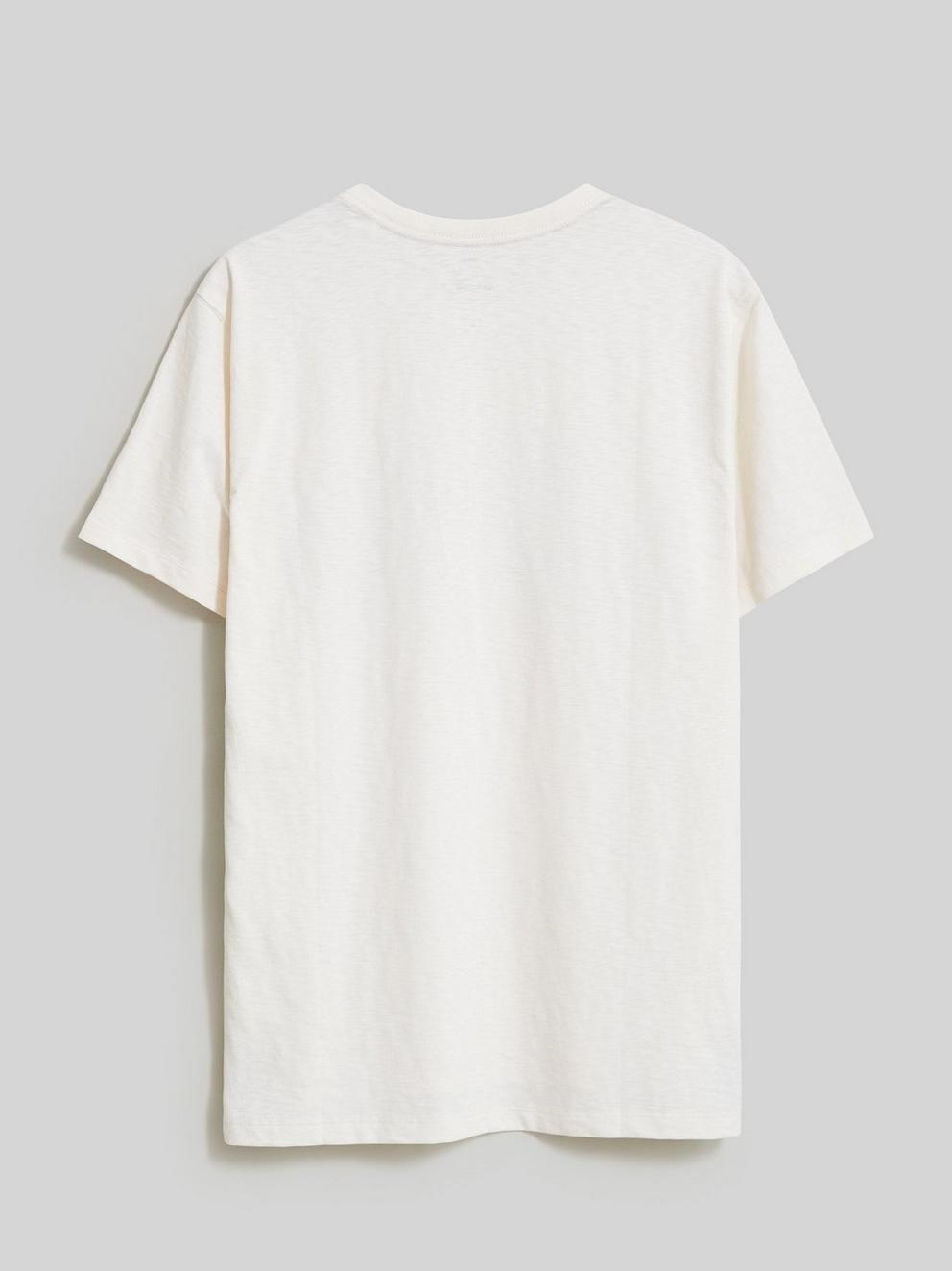 Explore Bike Graphic Tee in NAT WHITE - FLAT BACK