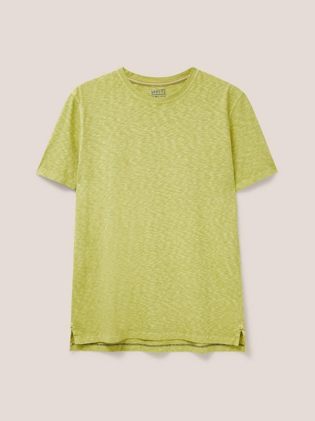 Abersoch Short Sleeve Tee in BRT GREEN - FLAT FRONT