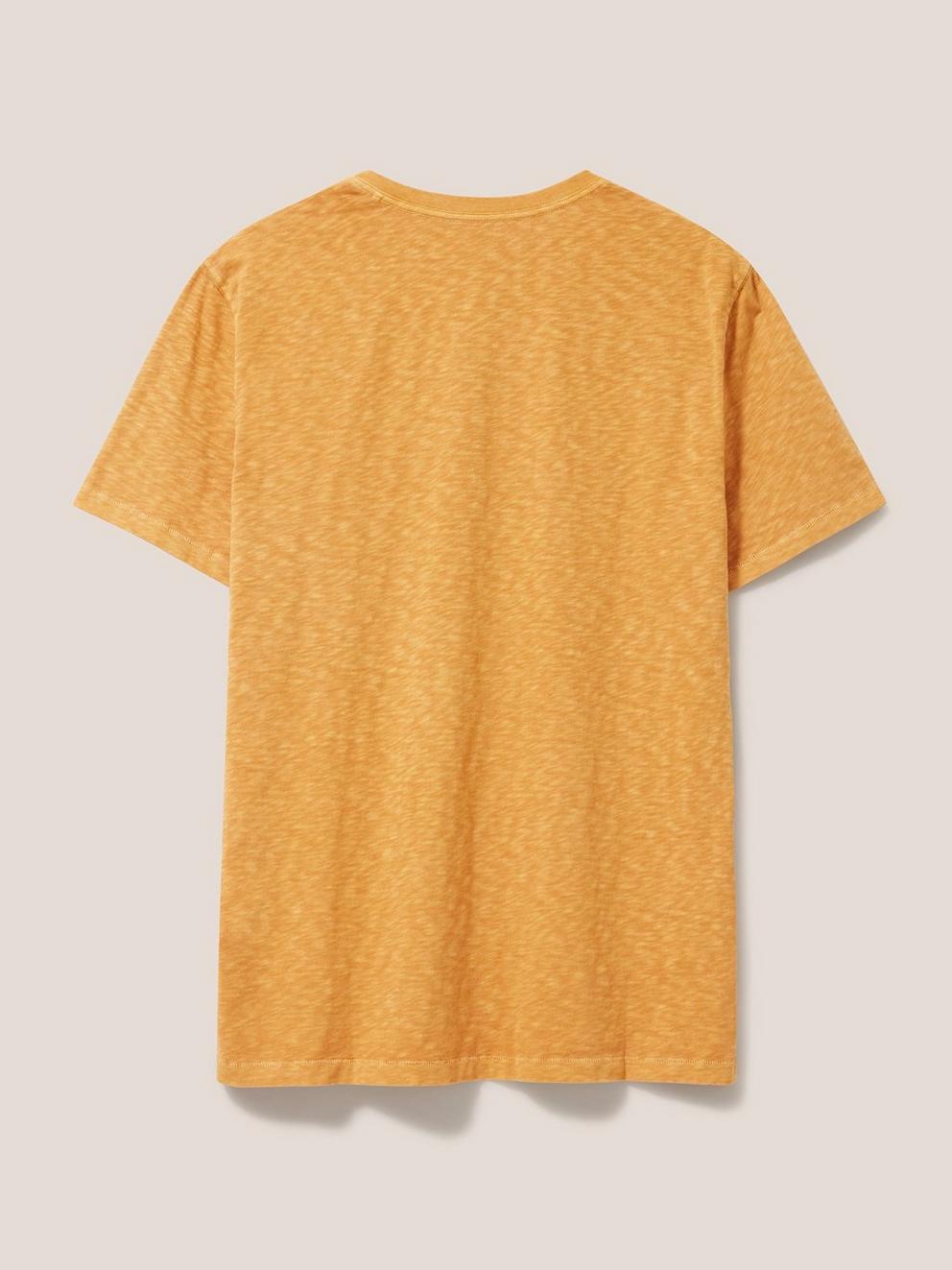 Abersoch Short Sleeve Tee in BRT ORANGE - FLAT BACK