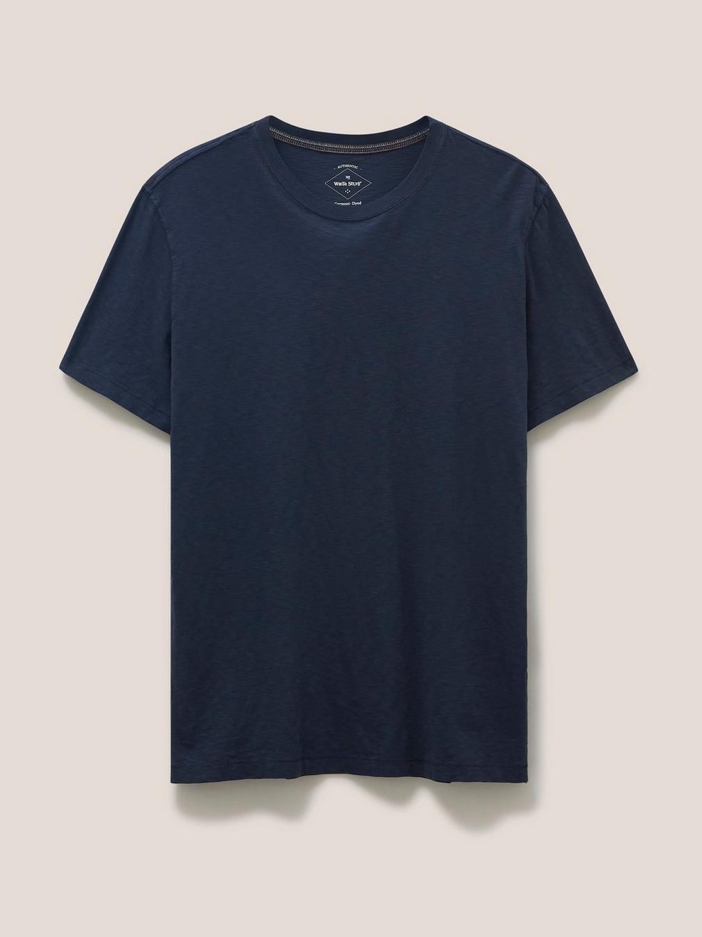 Abersoch Short Sleeve Tee in DARK NAVY - FLAT FRONT