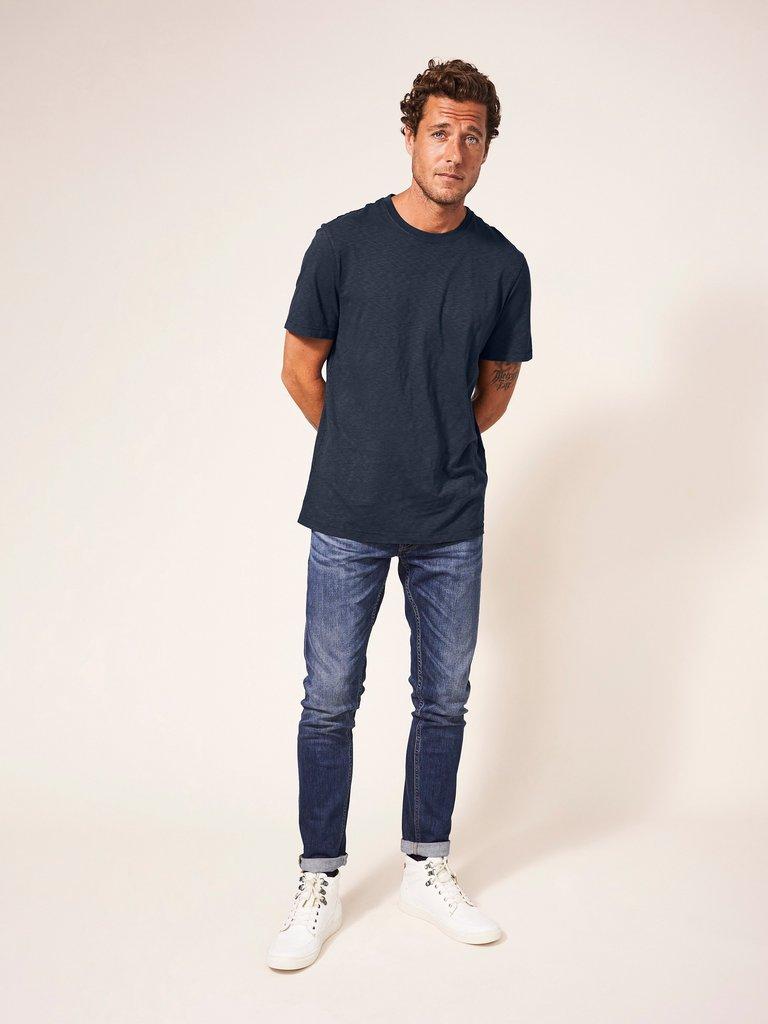 Abersoch Short Sleeve Tee in DARK NAVY | White Stuff